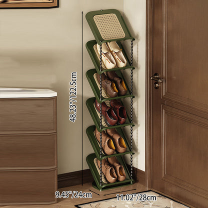 Contemporary Retro PP Rectangular Shoe Storage 2/3/4/5/6/7-Tier & Space-Saving For Entryway
