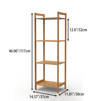 Premium Bamboo 3/4/5-Tier Storage Shelf - Extra Wide & Tall Design For Living Room&Kitchen