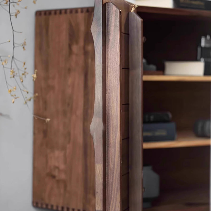 Modern Minimalist Rectangular Plywood Solid Wood Console Table 4-Tier For Entryways