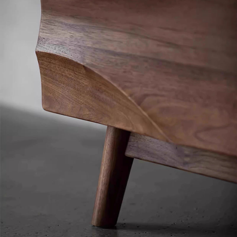 Modern Minimalist Rectangular Plywood Solid Wood Console Table 4-Tier For Entryways