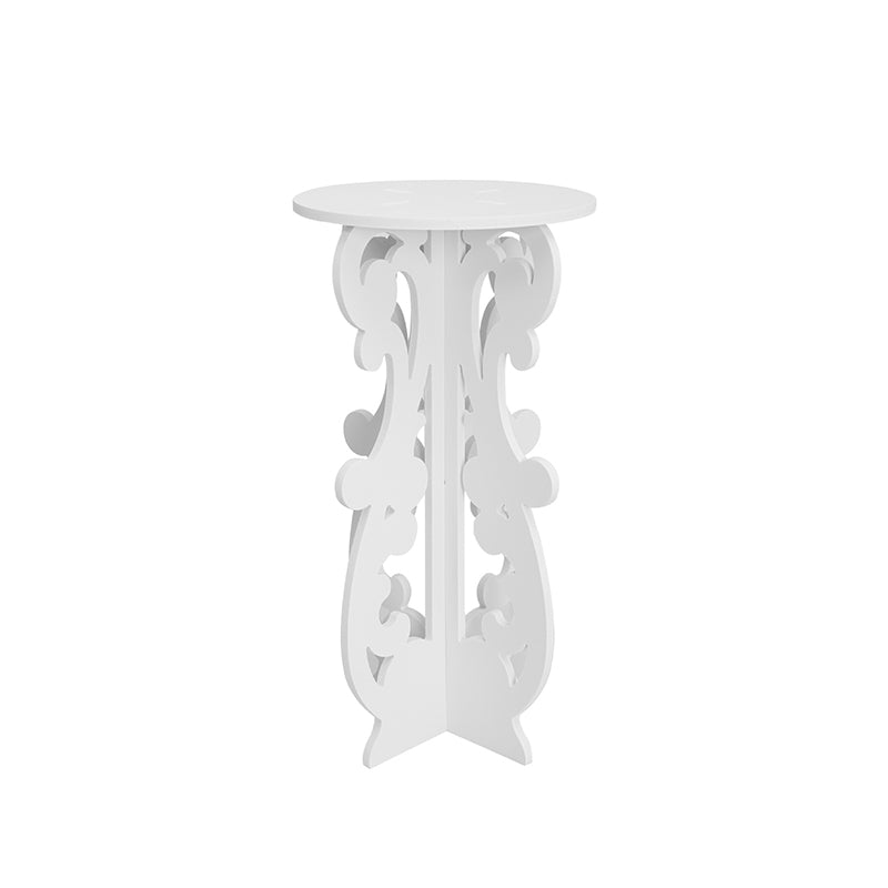 Traditional European Round PVC Side Table For Living Room