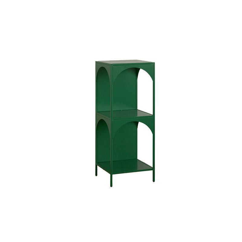 Modern Minimalist Cube Carbon Steel Open Bookshelves 2/3-Tier 4-Leg For Home Office