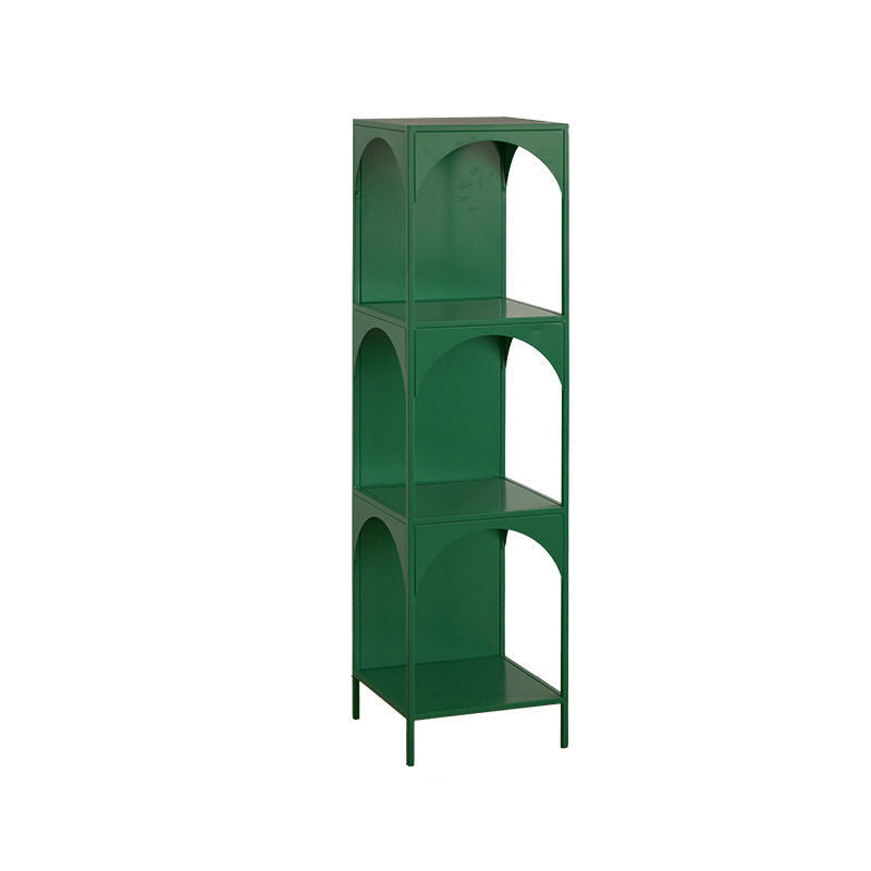 Modern Minimalist Cube Carbon Steel Open Bookshelves 2/3-Tier 4-Leg For Home Office