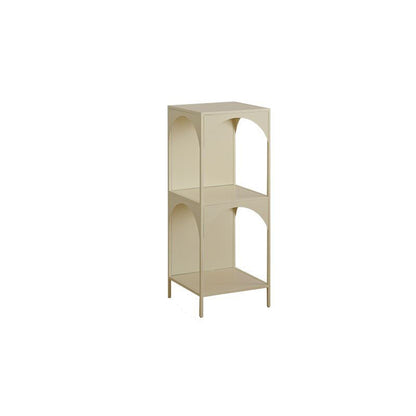 Modern Minimalist Cube Carbon Steel Open Bookshelves 2/3-Tier 4-Leg For Home Office