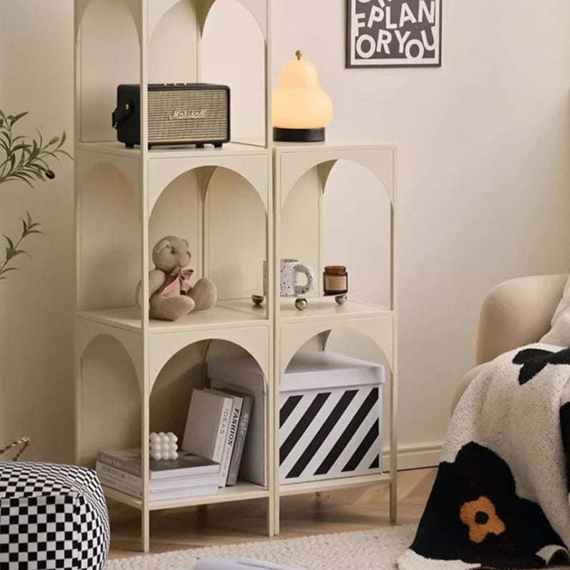 Modern Minimalist Cube Carbon Steel Open Bookshelves 2/3-Tier 4-Leg For Home Office