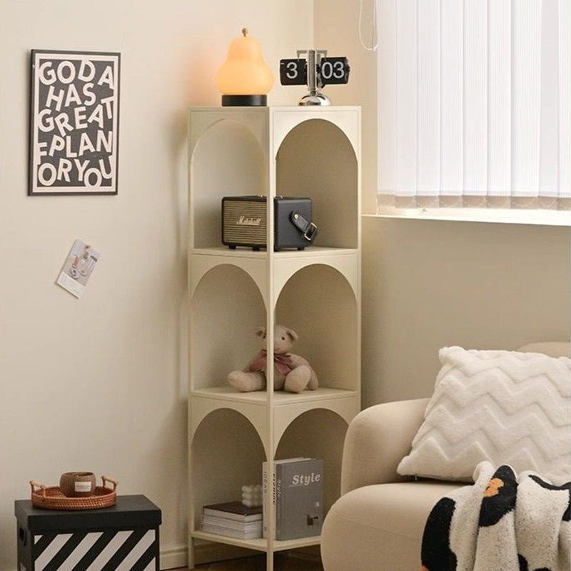 Modern Minimalist Cube Carbon Steel Open Bookshelves 2/3-Tier 4-Leg For Home Office