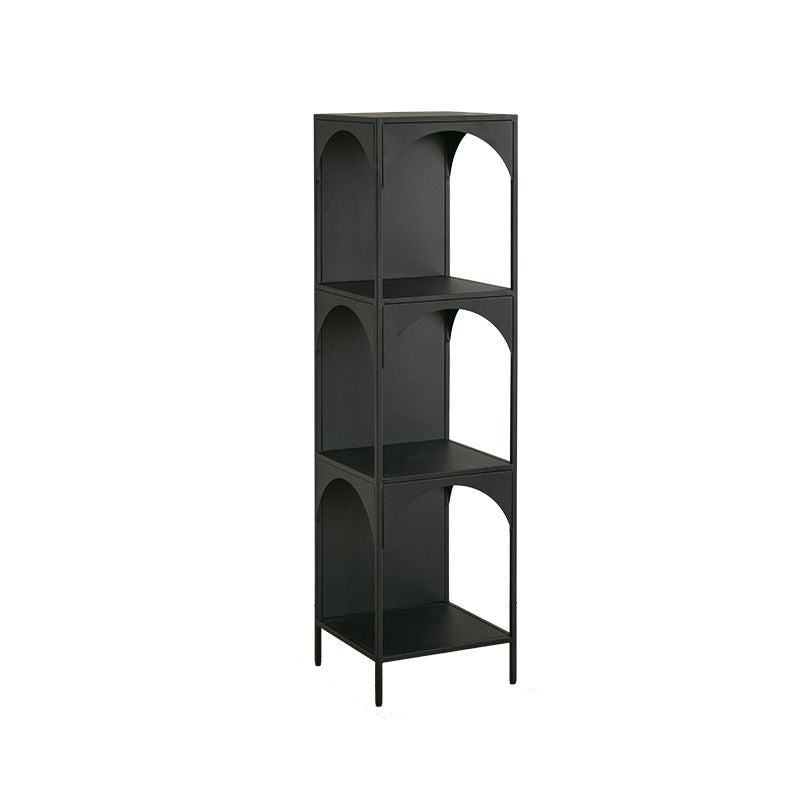 Modern Minimalist Cube Carbon Steel Open Bookshelves 2/3-Tier 4-Leg For Home Office