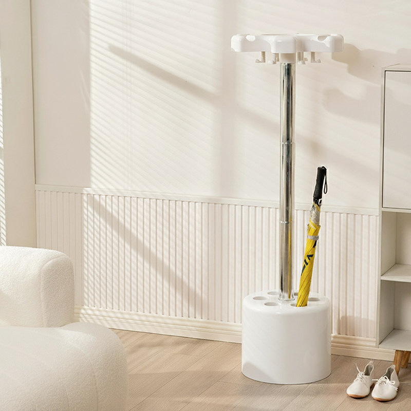 Modern Minimalist Column-Style Plastic Steel Floor-Standing Table For Living Room