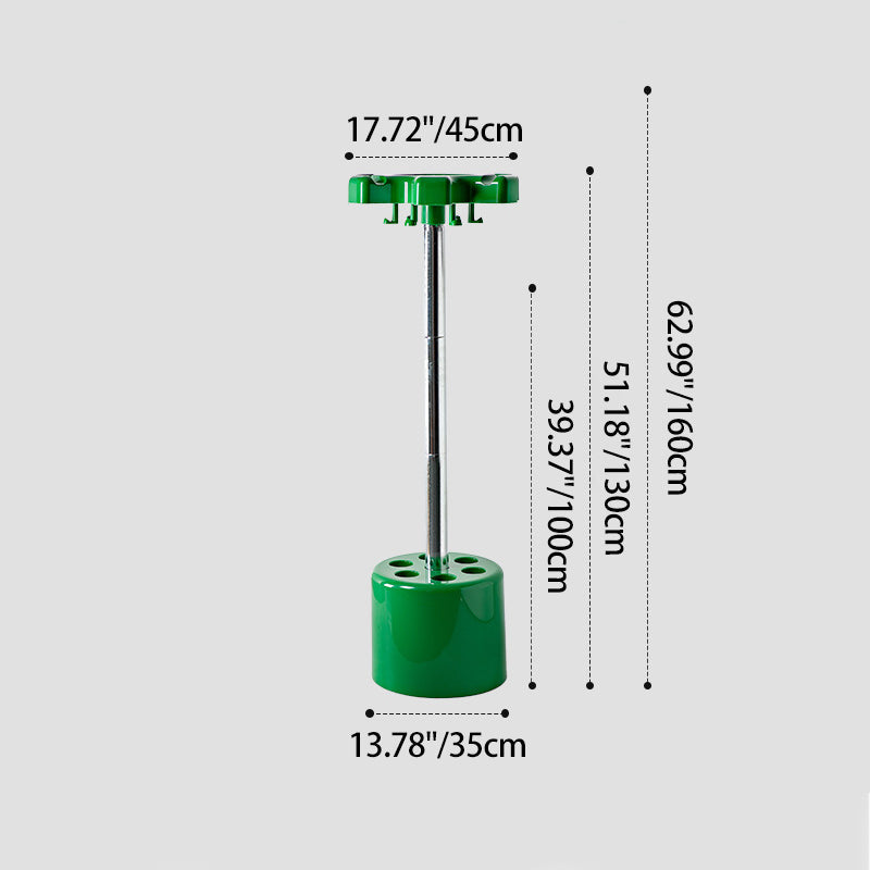 Modern Minimalist Column-Style Plastic Steel Floor-Standing Table For Living Room