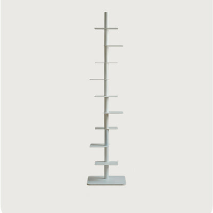 Modern Minimalist Column Iron Bookshelves Rotatable Design For Home Office