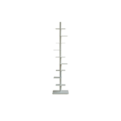 Modern Minimalist Column Iron Bookshelves Rotatable Design For Home Office