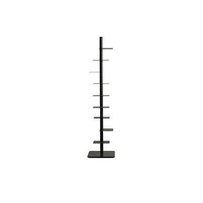 Modern Minimalist Column Iron Bookshelves Rotatable Design For Home Office