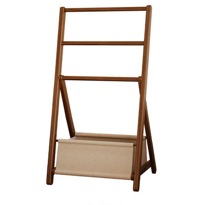 Modern Minimalist Triangular Structure Rounded Edges Bamboo Display Rack For Living Room
