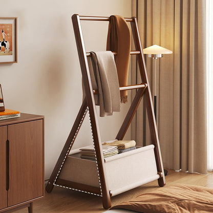 Modern Minimalist Triangular Structure Rounded Edges Bamboo Display Rack For Living Room