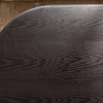 Traditional Vintage Oval Round Iron Medium Density Fiberboard Ash Wood End Table 1/2-Tier 3/5-Leg For Living Room