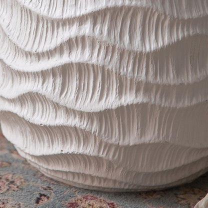 Modern Minimalist Round Magnesium Oxide End Table For Living Room