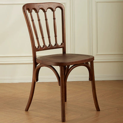 Modern Minimalist Oval Seat Solid Wood Resin Rattan Sponge Dining Chair Backrest For Dining Room