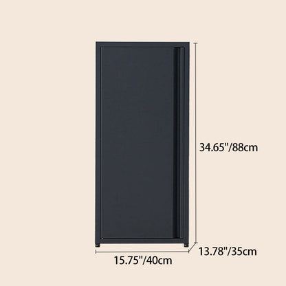 Modern Minimalist Rectangular Cold-Rolled Steel Storage Cabinet 3-Tier For Bedroom