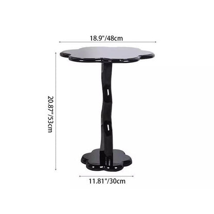 Modern Minimalist Petal-Shaped Medium Density Fiberboard End Table For Living Room