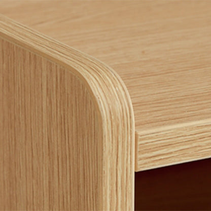 Contemporary Scandinavian Rectangular Particle Board Nightstand 1-Drawer For Bedroom