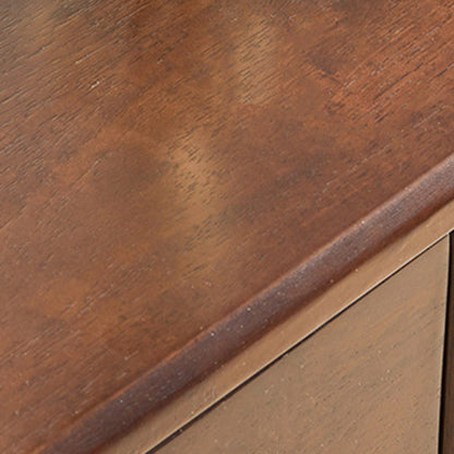 Modern Minimalist Rectangular Solid Wood Movable Side Table 1-Drawer For Living Room