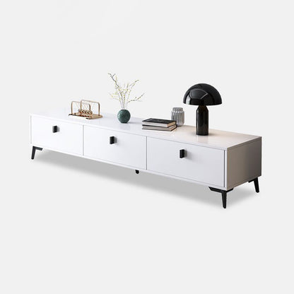 Modern Minimalist Rectangular Artificial Board TV Stand 4-Drawer For Living Room