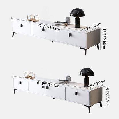 Modern Minimalist Rectangular Artificial Board TV Stand 4-Drawer For Living Room