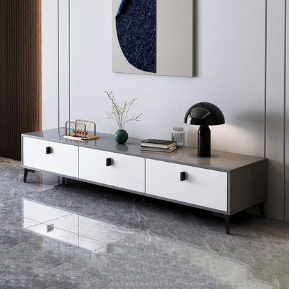 Modern Minimalist Rectangular Artificial Board TV Stand 4-Drawer For Living Room