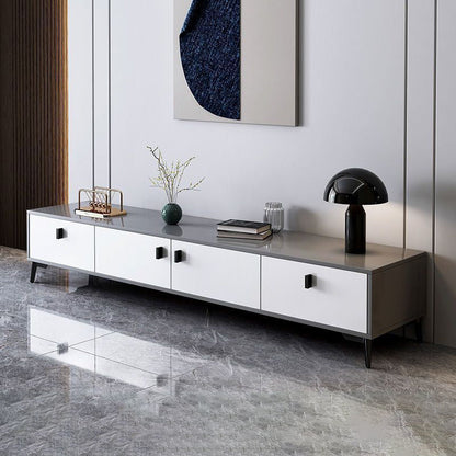 Modern Minimalist Rectangular Artificial Board TV Stand 4-Drawer For Living Room