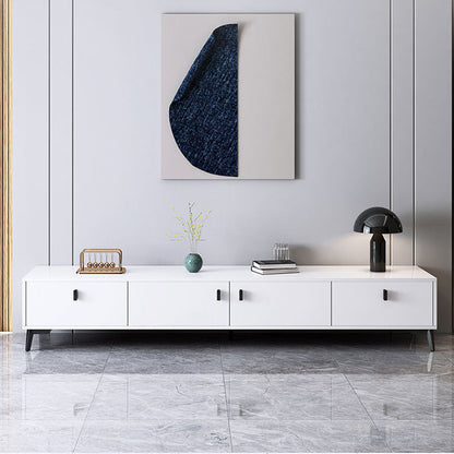 Modern Minimalist Rectangular Artificial Board TV Stand 4-Drawer For Living Room