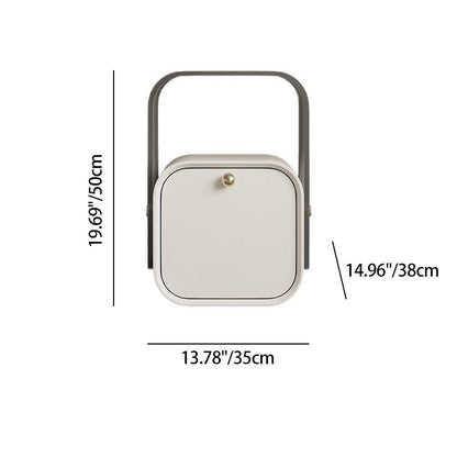 Modern Minimalist Square Acrylic Solid Wood Multi-layer Board Nightstand 1-Drawer For Bedroom