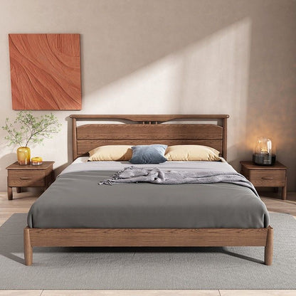 Contemporary Scandinavian Square Ash Wood Solid Wood Multi-layer Board Nightstand 1-Drawer For Bedroom