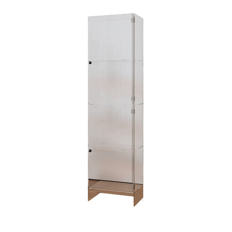 Modern Minimalist Square Rectangular Acrylic Storage Cabinet 2/3/4-Tier For Living Room