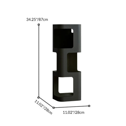 Contemporary Nordic Square Rectangular Carbon Steel Display Rack 4/5-Tier For Living Room