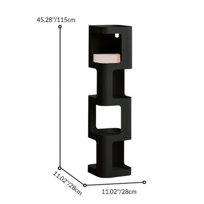 Contemporary Nordic Square Rectangular Carbon Steel Display Rack 4/5-Tier For Living Room