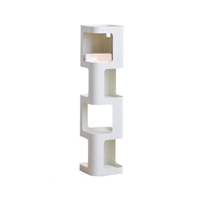 Contemporary Nordic Square Rectangular Carbon Steel Display Rack 4/5-Tier For Living Room