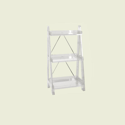 Modern Minimalist Square Rectangular PC Movable Display Rack 2/3/4-Tier For Living Room