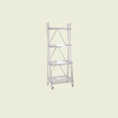 Modern Minimalist Square Rectangular PC Movable Display Rack 2/3/4-Tier For Living Room