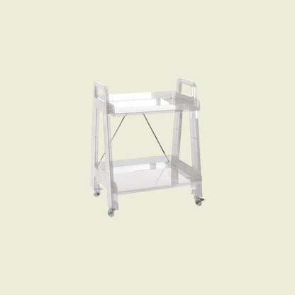 Modern Minimalist Square Rectangular PC Movable Display Rack 2/3/4-Tier For Living Room
