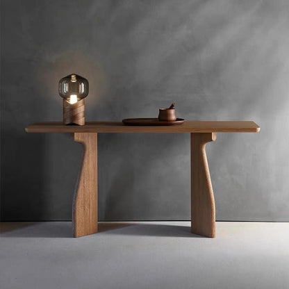 Traditional Chinese Rectangular Solid Wood Console Table For Entryways