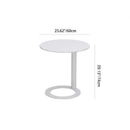 Modern Minimalist Round Iron Coffee Table For Living Room