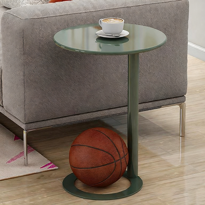 Modern Minimalist Round Iron Coffee Table For Living Room