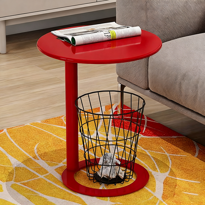 Modern Minimalist Round Iron Coffee Table For Living Room