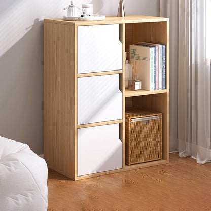 Modern Minimalist Square Rectangular MDF Storage Cabinet 5/7/8-Cabinets For Living Room