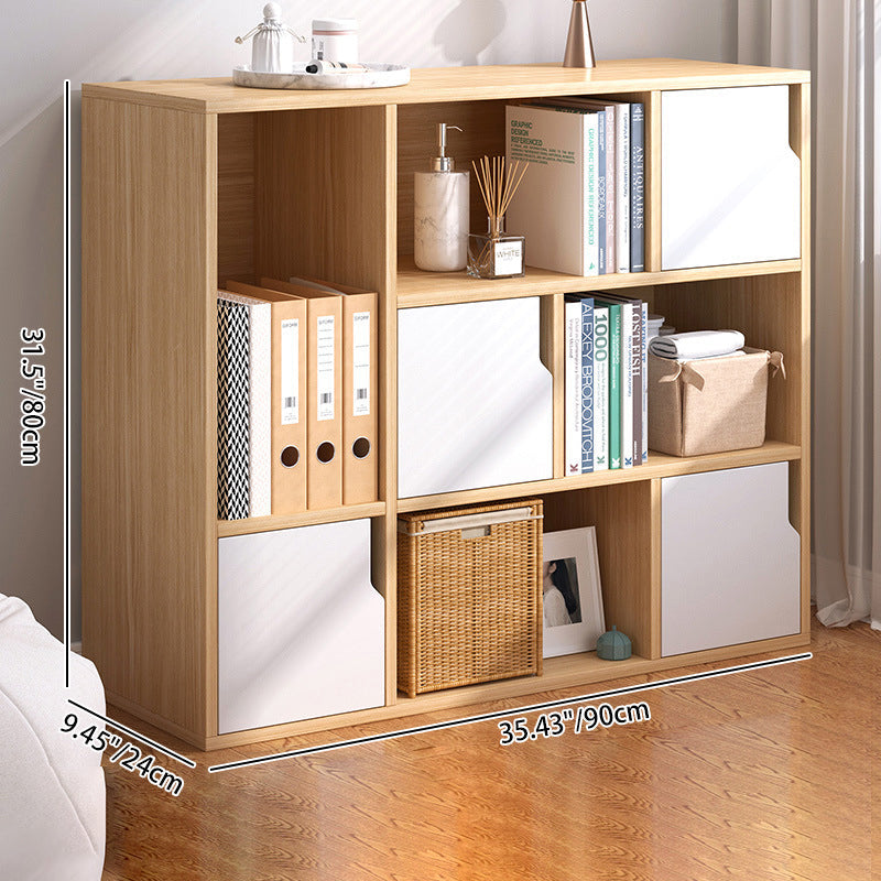 Modern Minimalist Square Rectangular MDF Storage Cabinet 5/7/8-Cabinets For Living Room