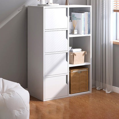 Modern Minimalist Square Rectangular MDF Storage Cabinet 5/7/8-Cabinets For Living Room