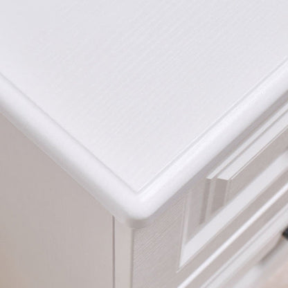 Contemporary Nordic Square Rectangular MDF Pine Wood Nightstand 2/3-Drawer For Bedroom