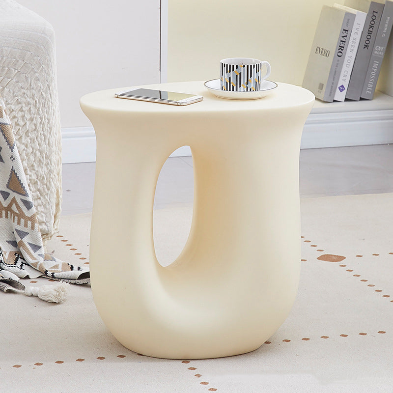 Modern Minimalist Ellipse PE Plastic Coffee Table For Living Room