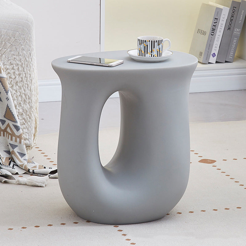Modern Minimalist Ellipse PE Plastic Coffee Table For Living Room