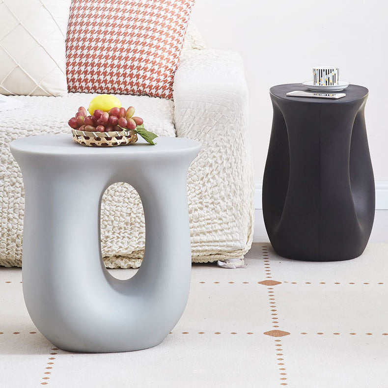 Modern Minimalist Ellipse PE Plastic Coffee Table For Living Room